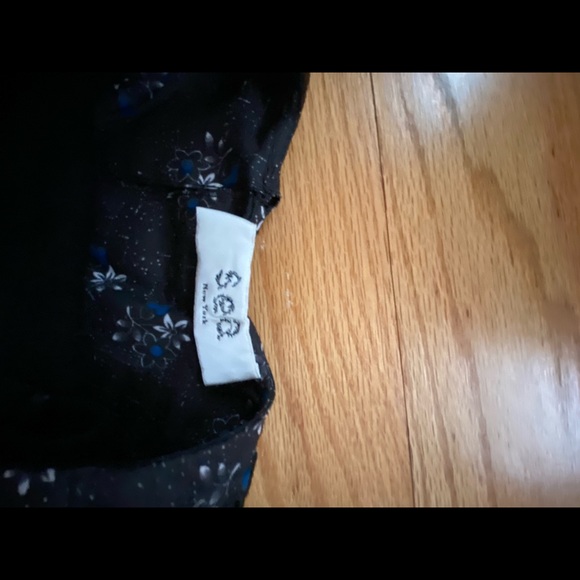 NWT Authentic Sea Ditsy Mix Removable Collar Cashmere Sweater in Black (Size XS) - Picture 7 of 11